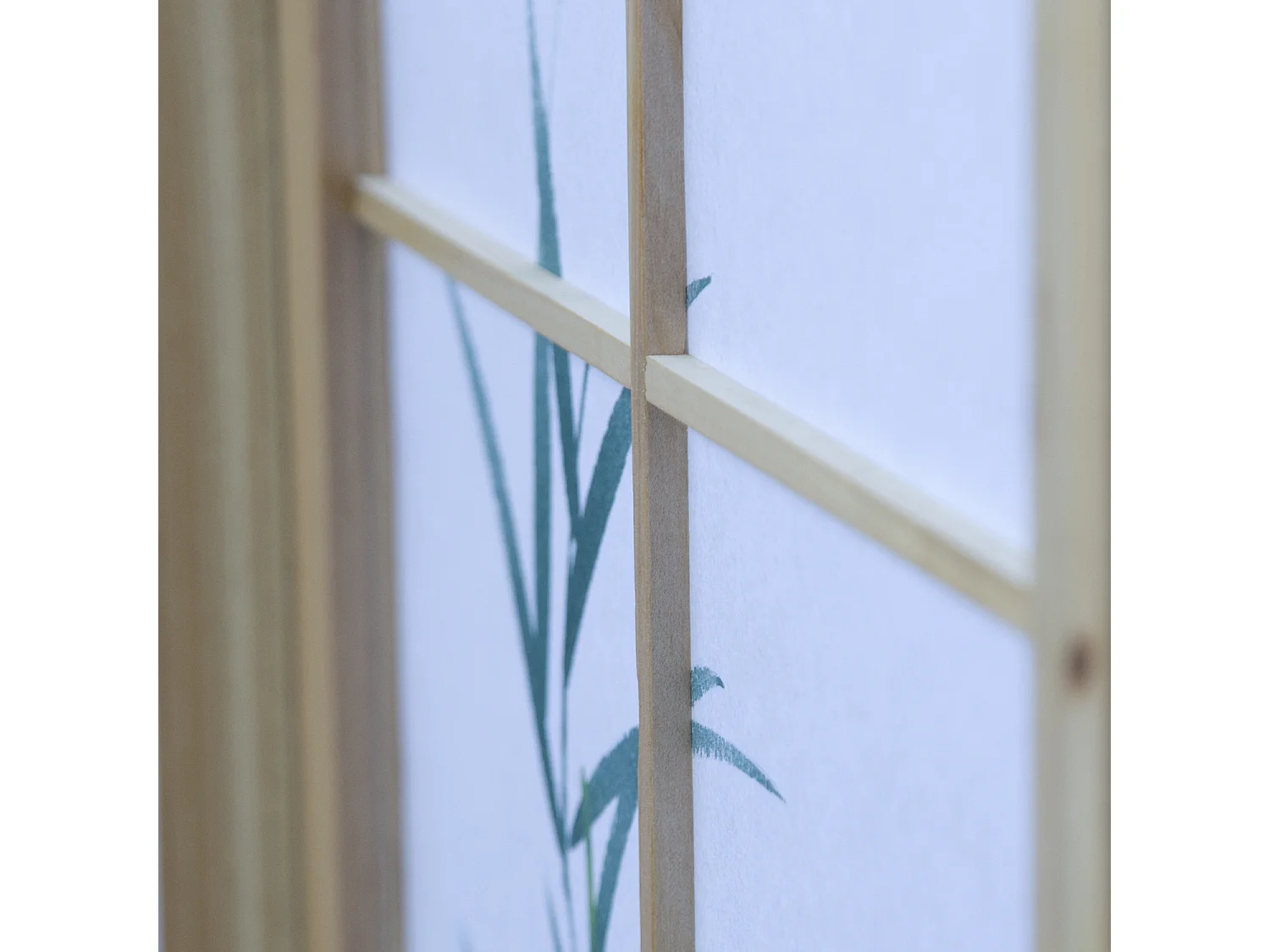 Separé 132x2x175 cm Bianco naturale Shoji