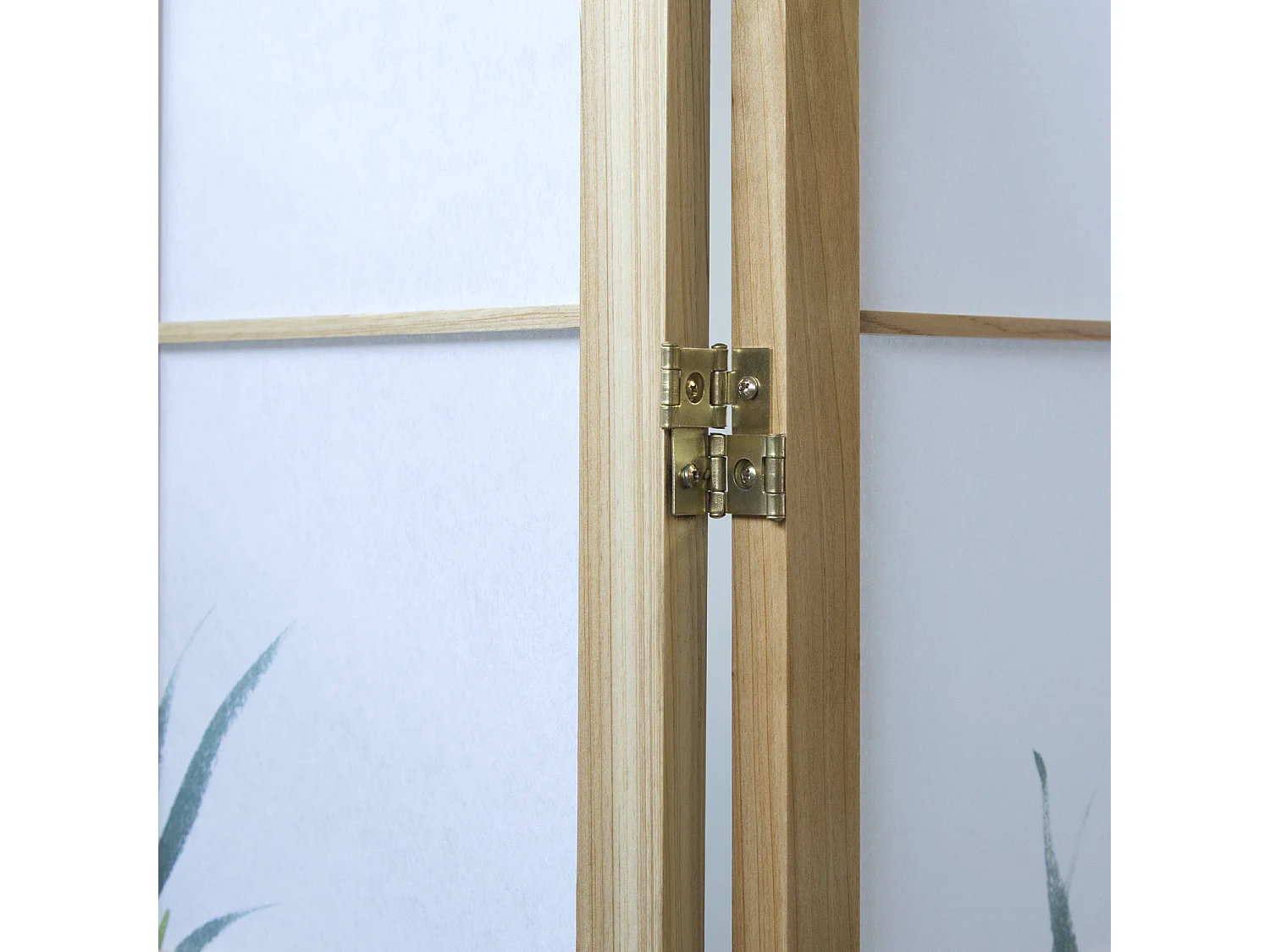 Separé 132x2x175 cm Bianco naturale Shoji