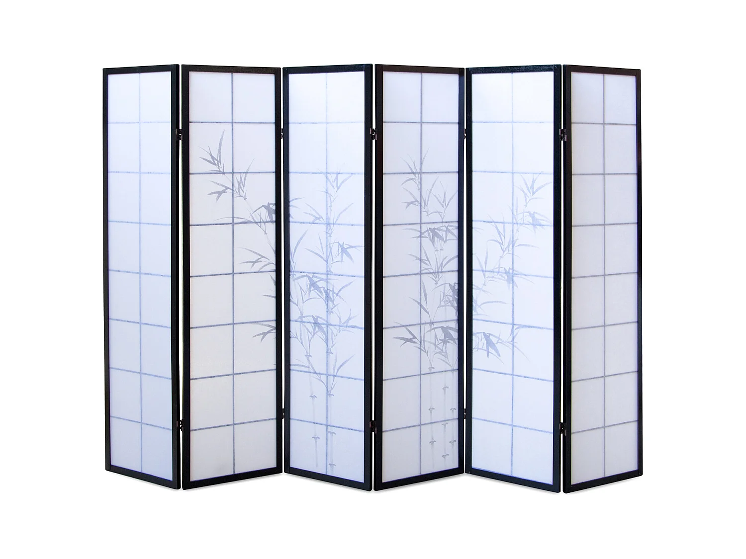 Paravent 264x2x179 cm noir Shoji