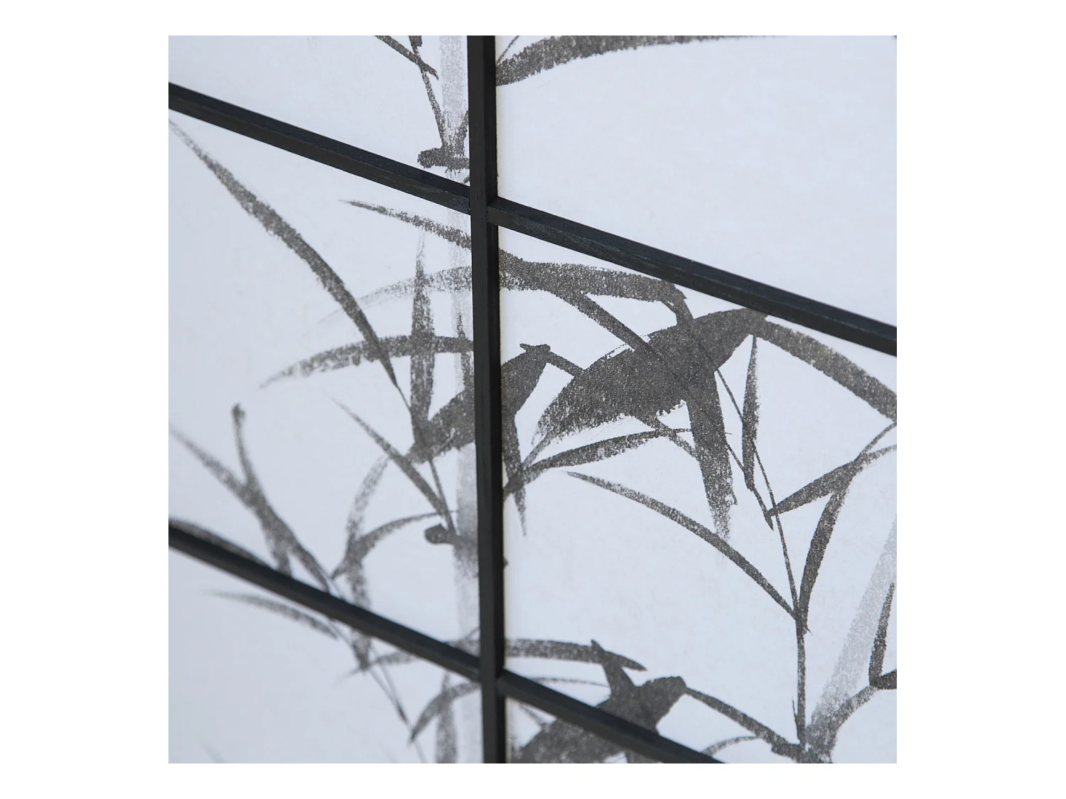 Paravent 264x2x179 cm noir Shoji