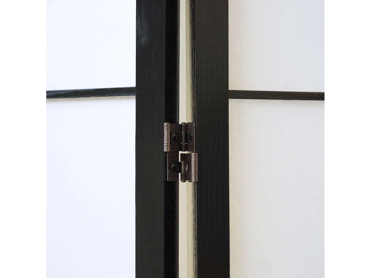 Raumteiler 264x2x179 cm schwarz Shoji