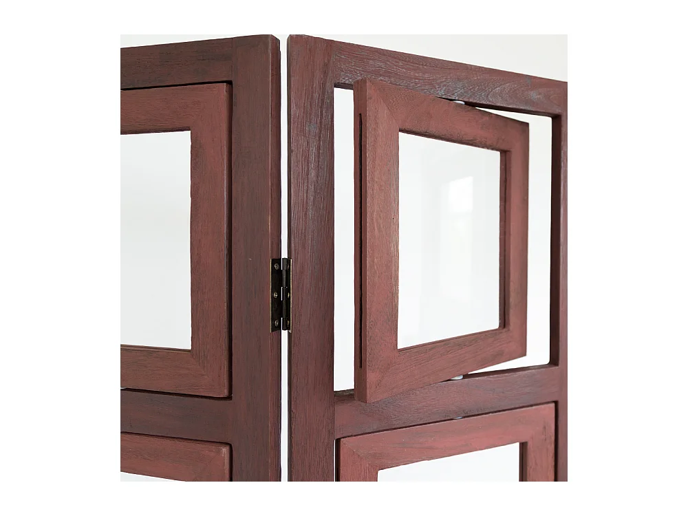 Paravent, 161x93x2 cm, marron, séparateur de pièce