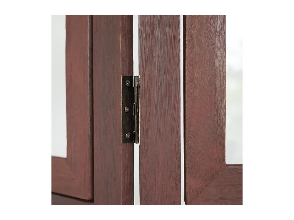 Paravent, 161x93x2 cm, marron, séparateur de pièce