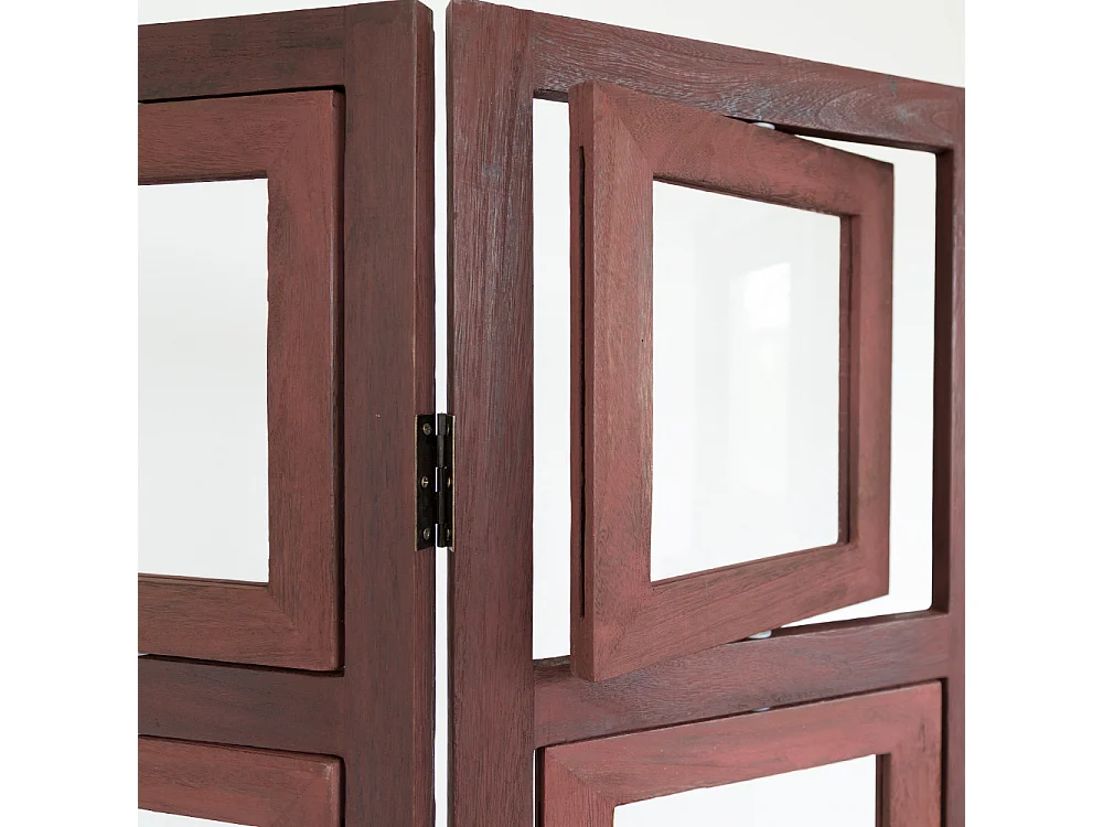 Paravent, 161x93x2 cm, marron, séparateur de pièce