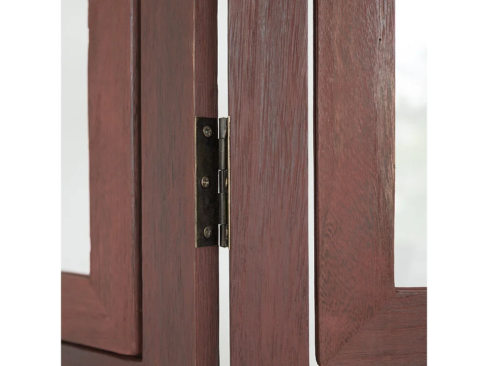 Paravent, 161x93x2 cm, marron, séparateur de pièce