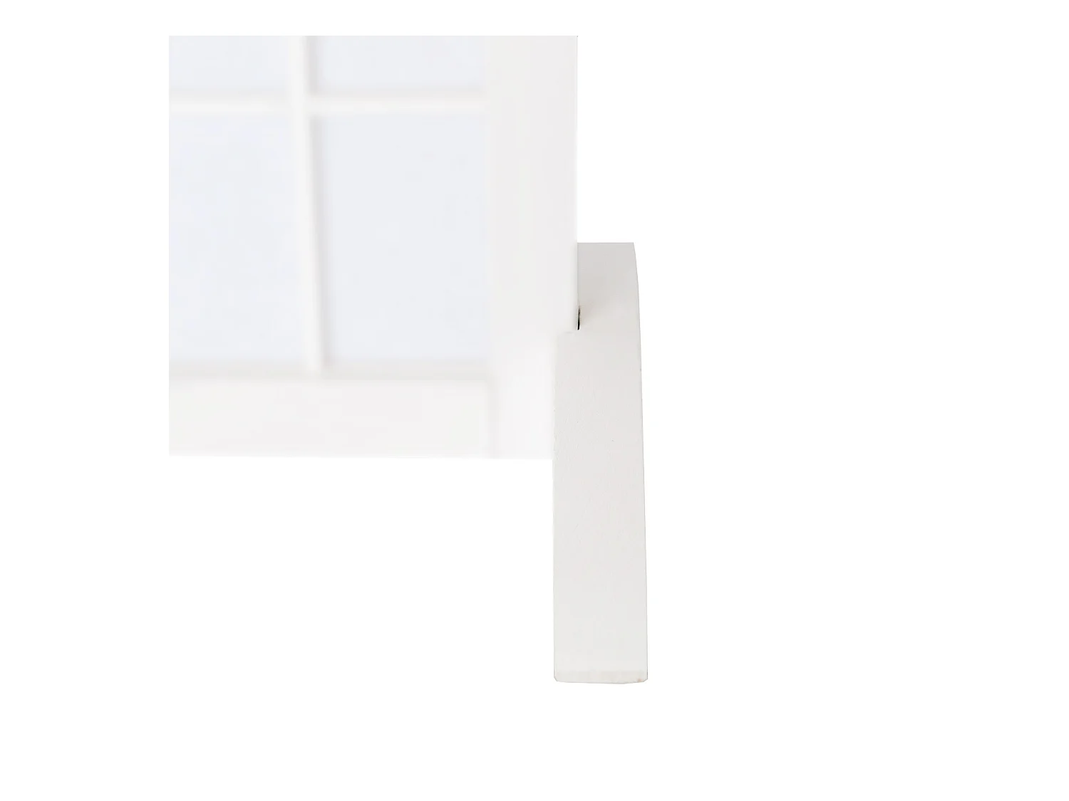 Séparateur de pièce, support, 2,8x33x0,8 cm, blanc