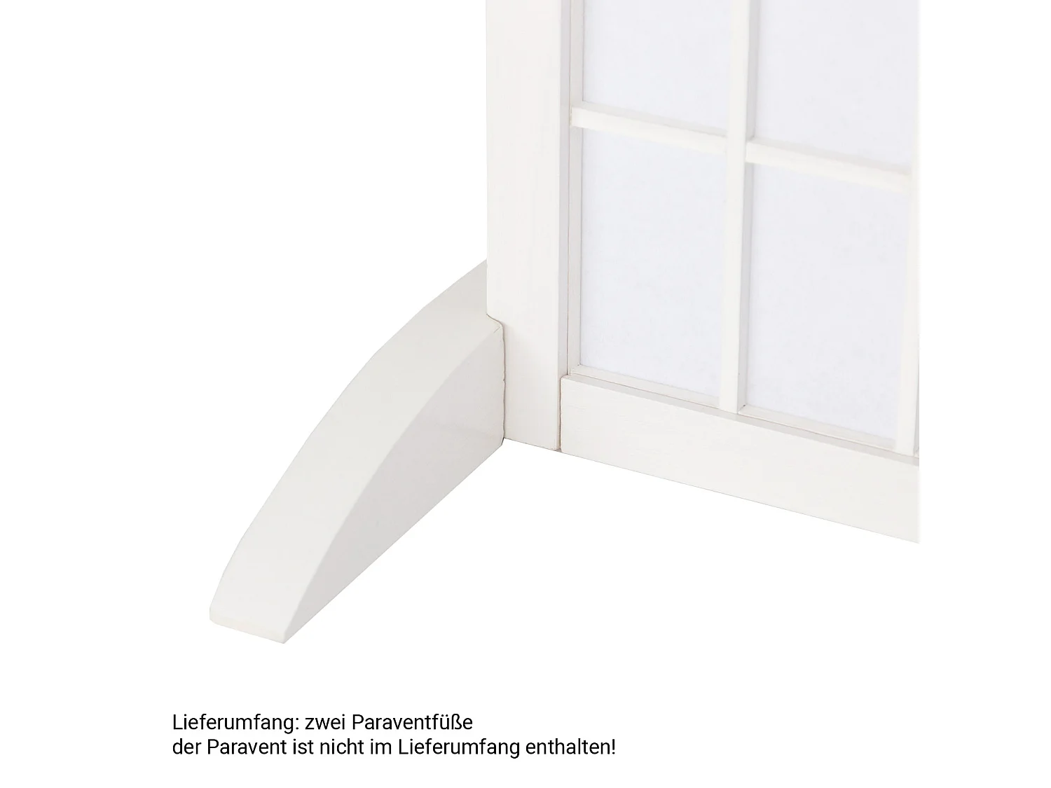 Raumteilerständer 2,8x33x0,8 cm weiß