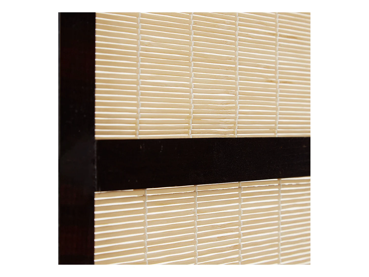 Paravent 220x175x2,2 cm bambou noir