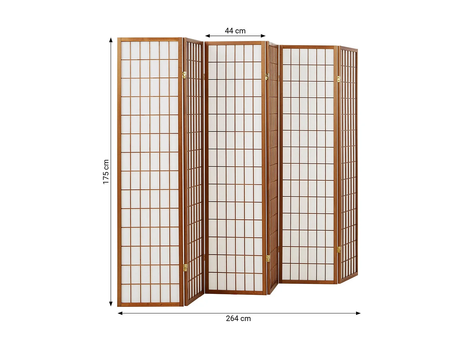 Kamerscheider 175x264x2,2 cm Bruin Shoji