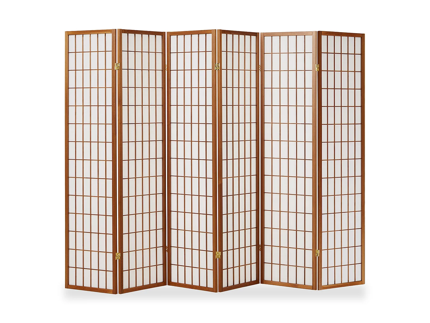 Raumteiler 175x264x2,2 cm Braun Shoji