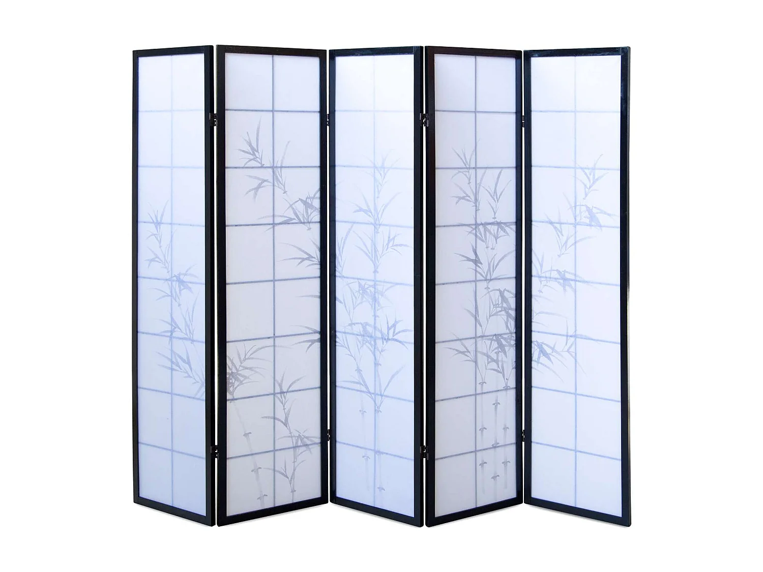 Kamerscherm 179 cm Zwart