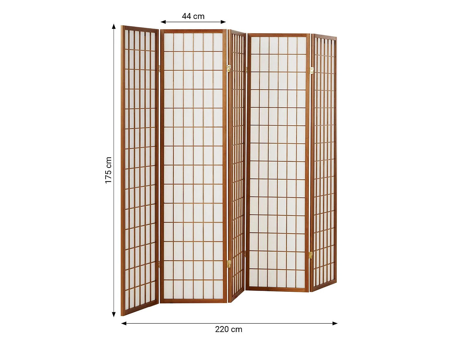 Rumdeler, Home, 220x2.2x175 cm, Brun