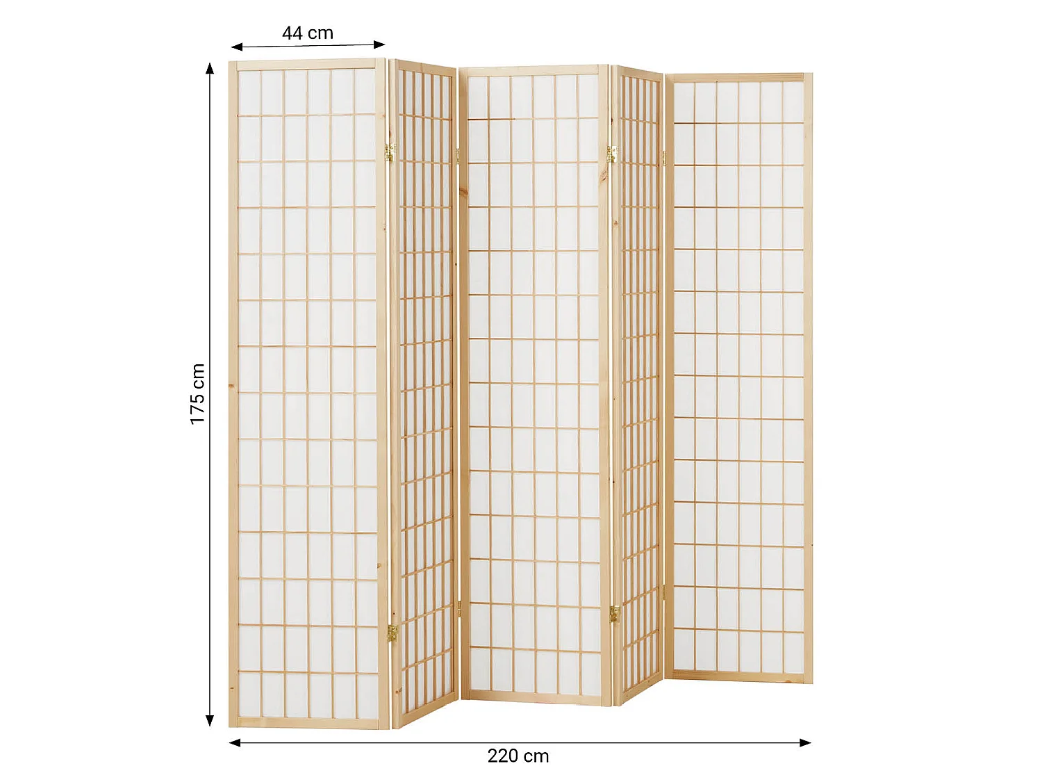 Rumdeler, Home, 220x2,2x175 cm, Brun