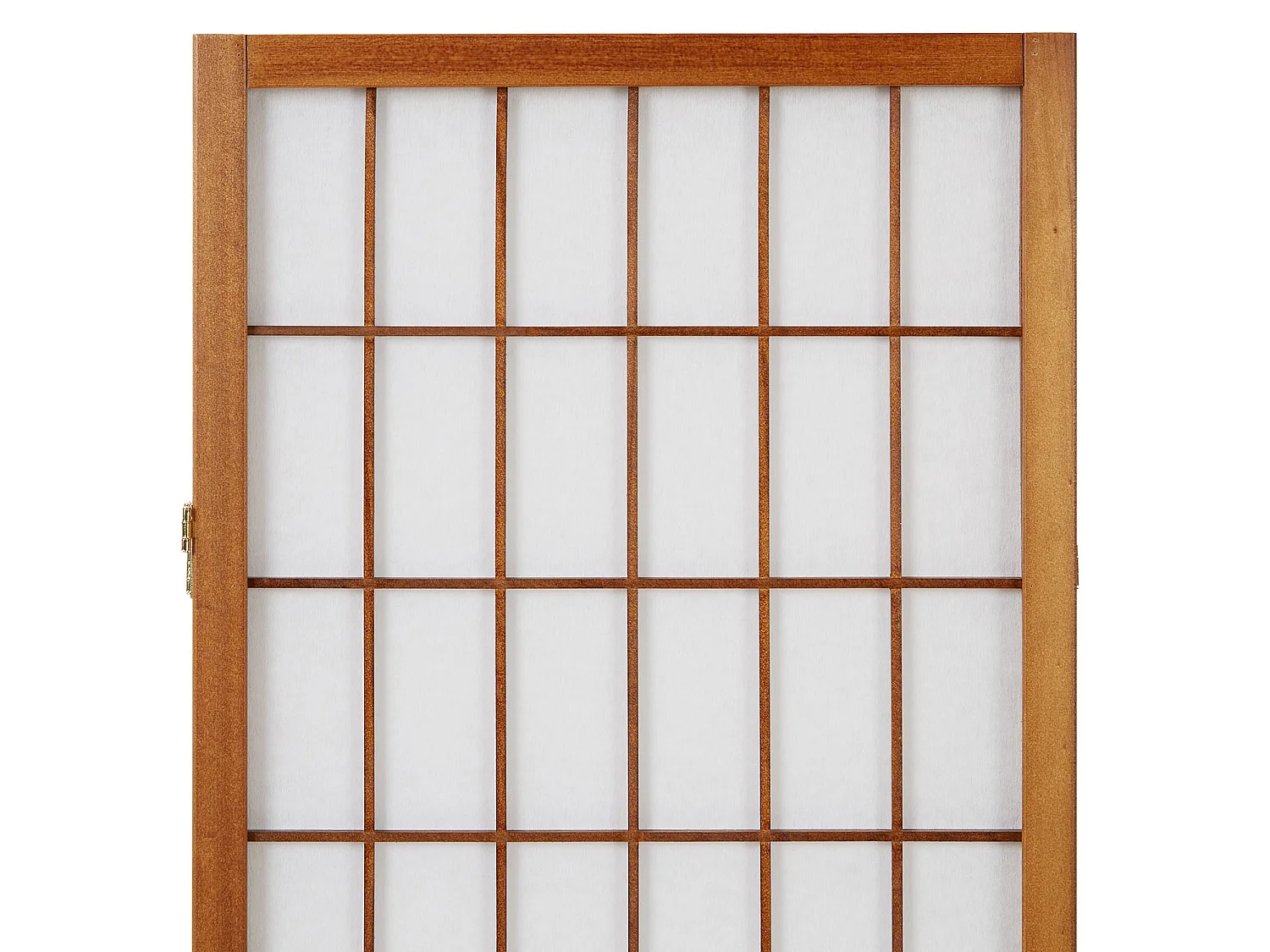 Raumteiler mit Bildschirm 176x2,2x175 cm Braun Shoji