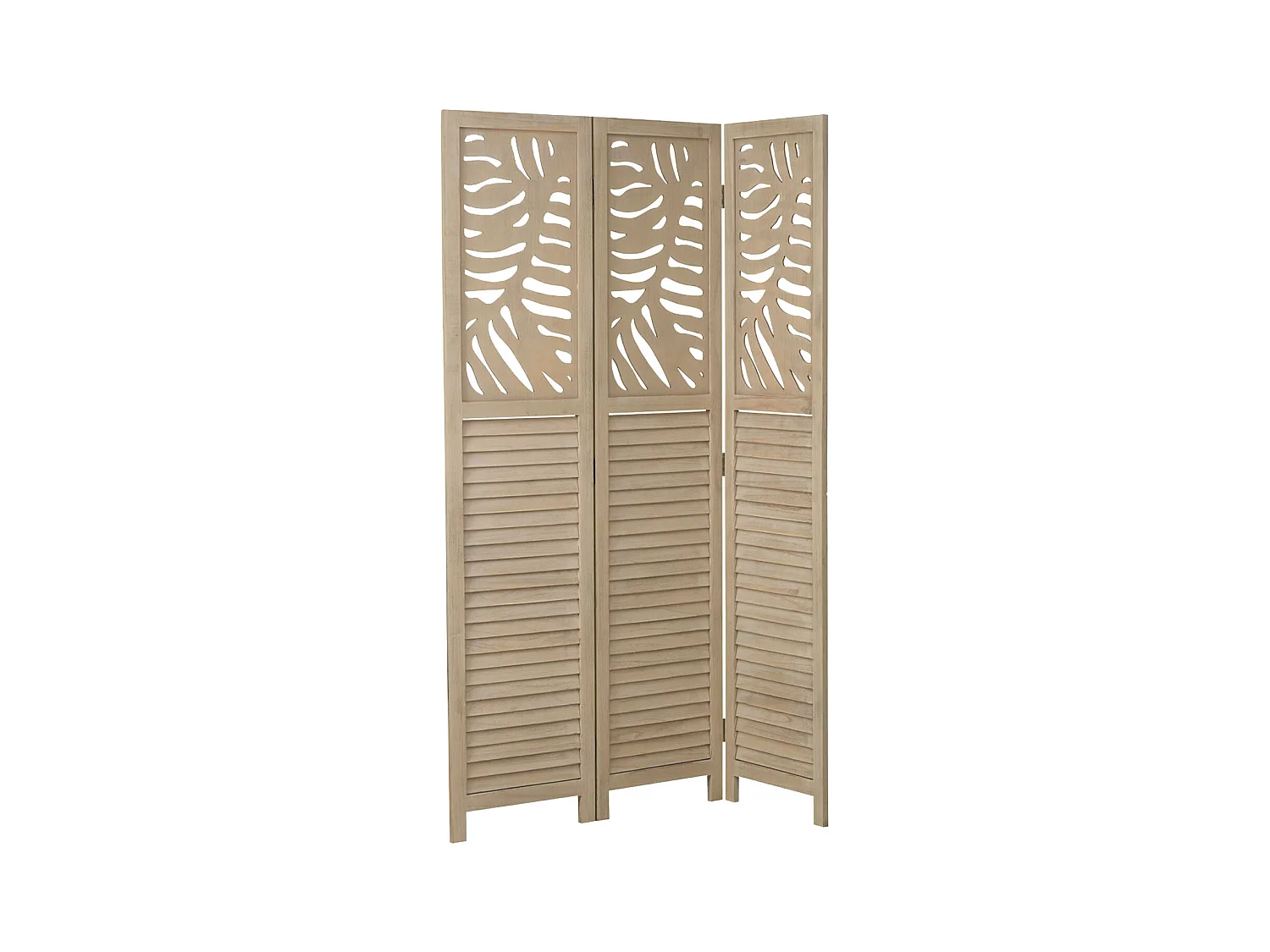 Kamerscheider 120x170x2,2 cm beige Paravent 3-delig opvouwbaar houten scherm