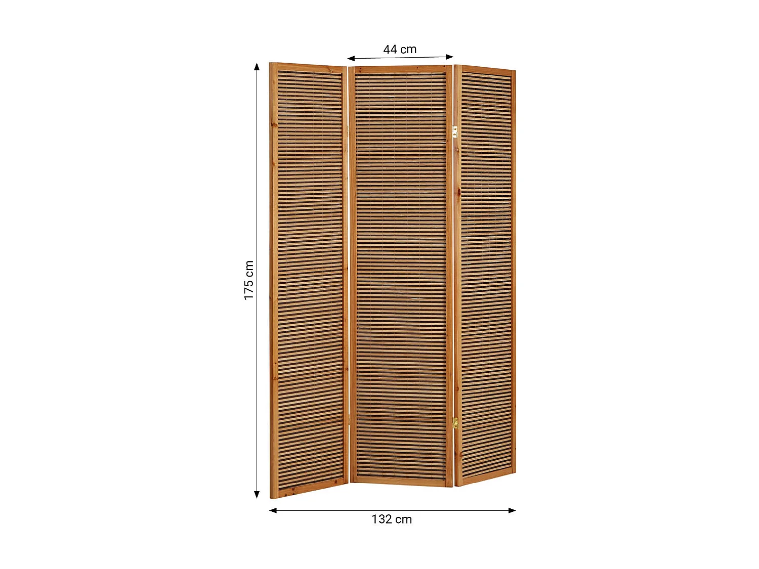 Separador de ambiente 175x132x2.2 cm Marrón