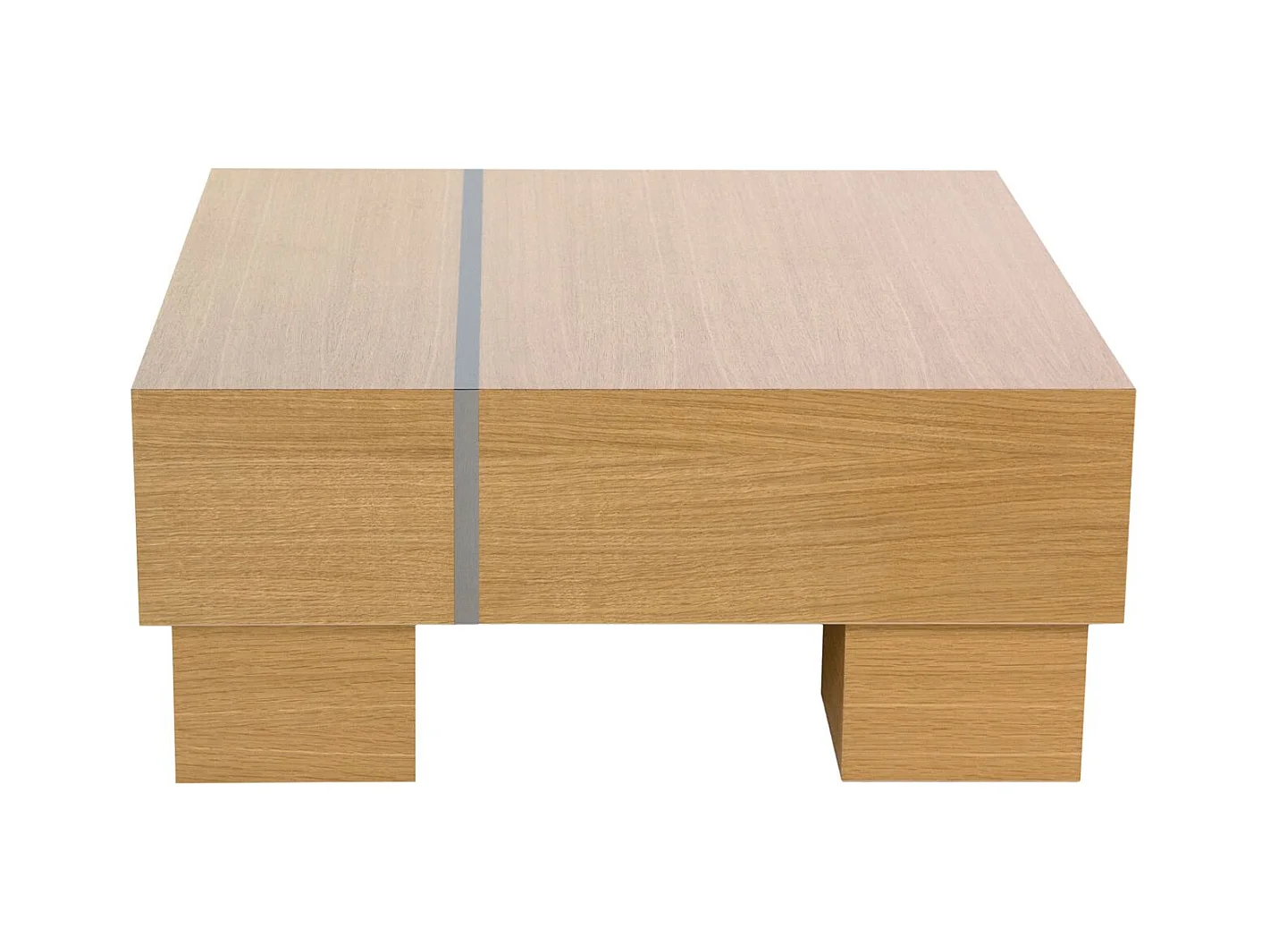 Table Basse 80x80x35 cm Marron