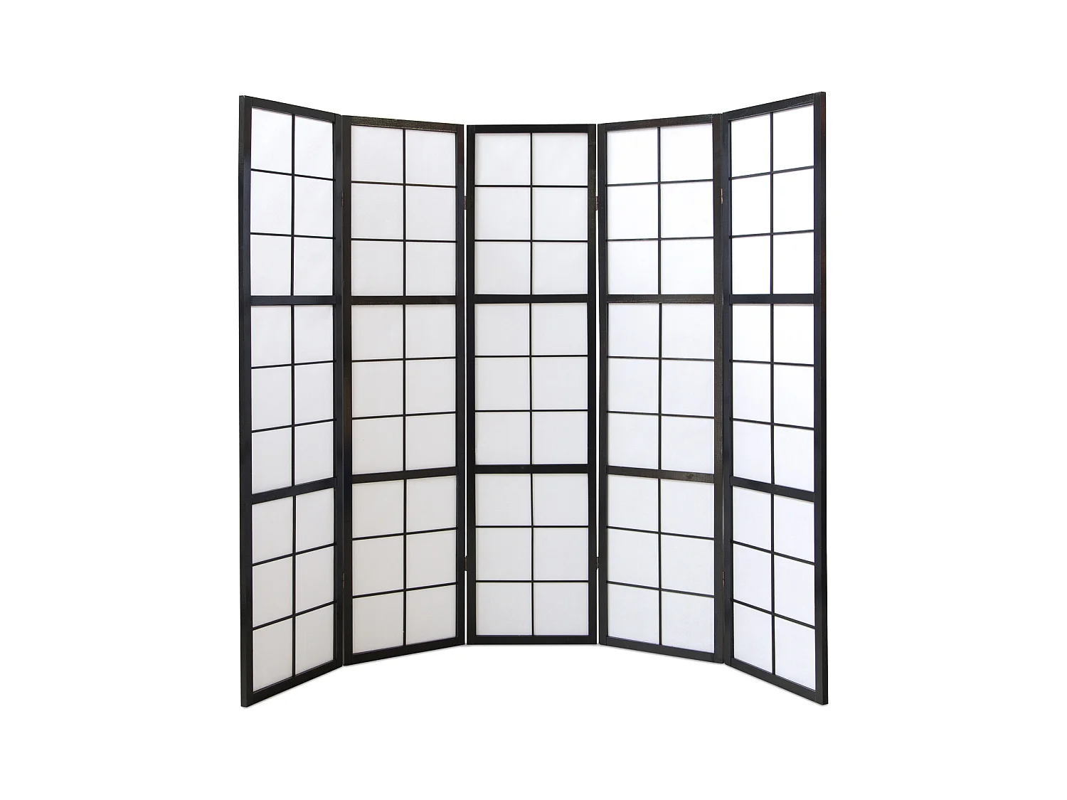 Paravent 175x220x2,2 cm noir Shoji