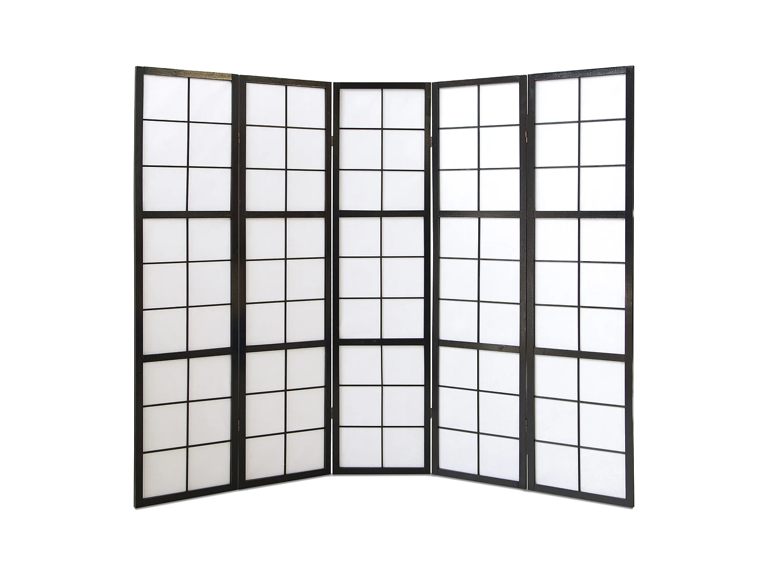 Paravent 175x220x2,2 cm noir Shoji