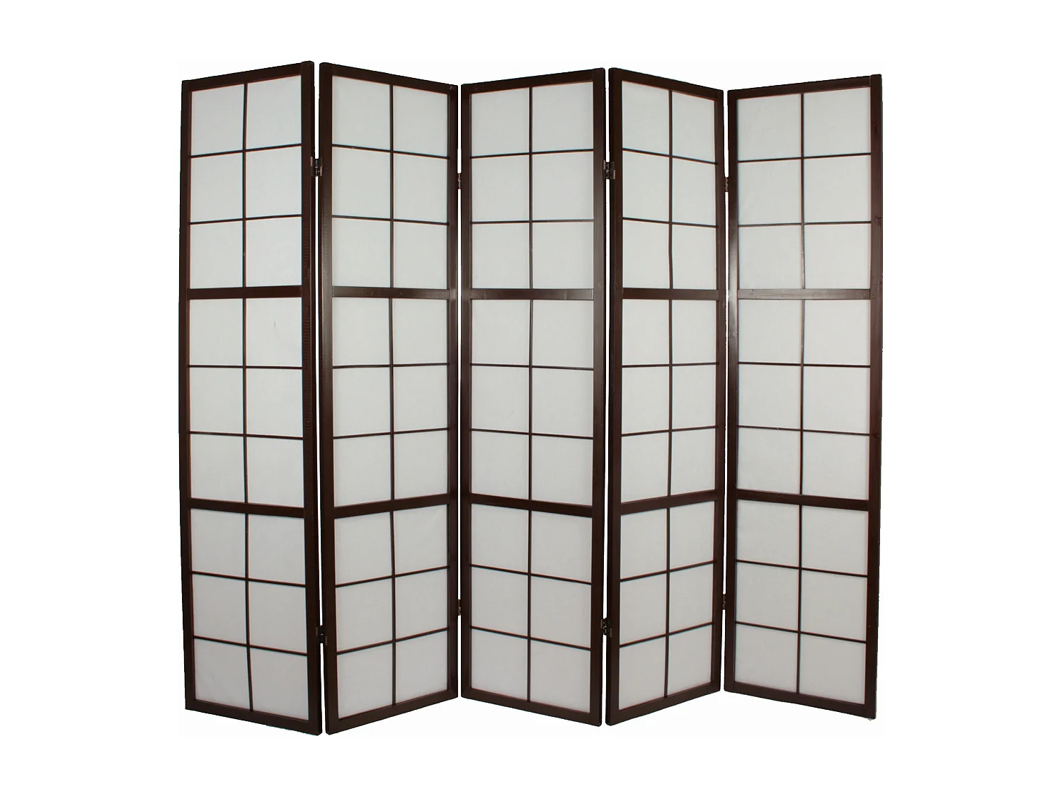 Biombo 175x220x2.2 cm negro Shoji