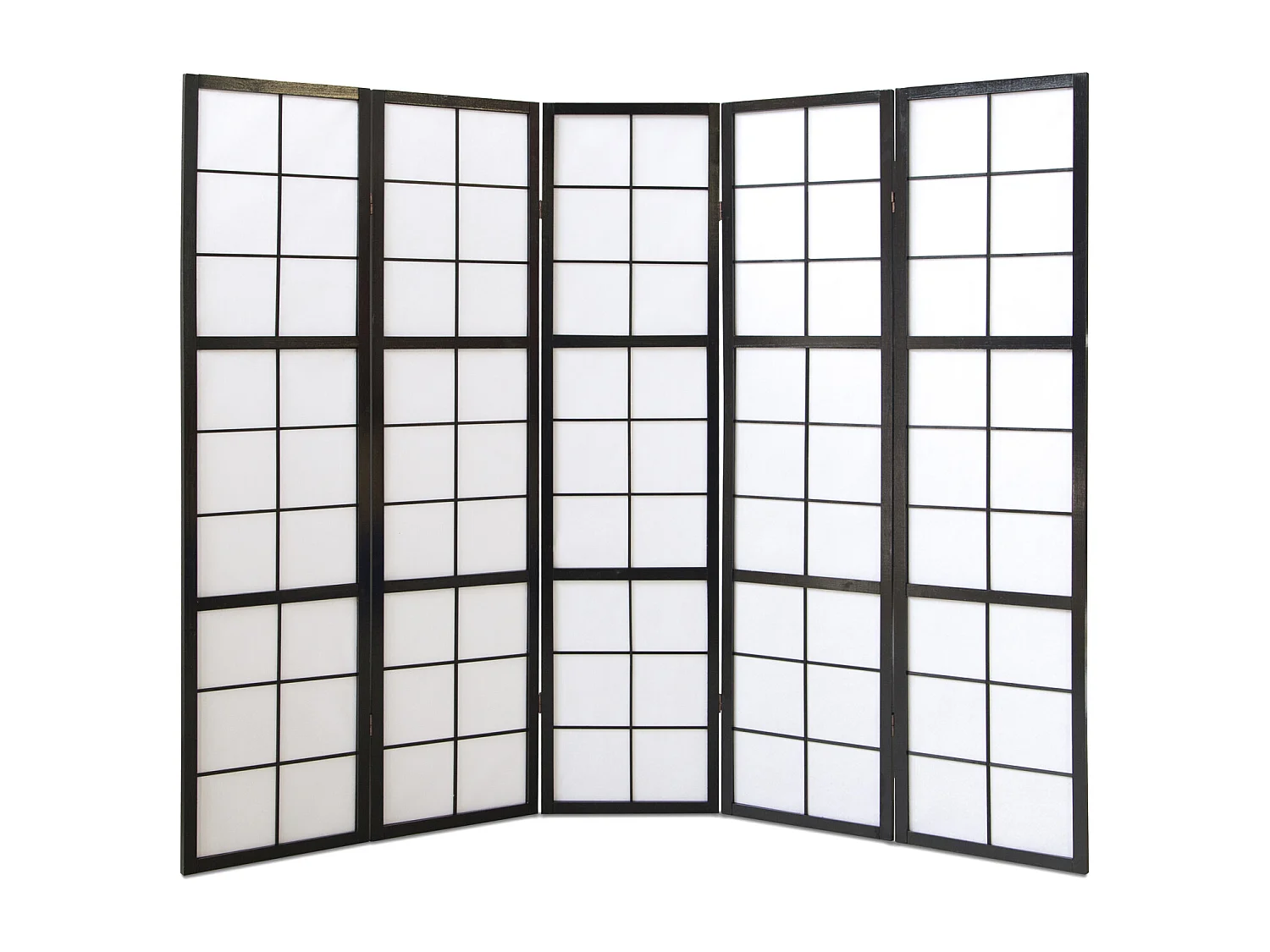 Biombo 175x220x2.2 cm negro Shoji