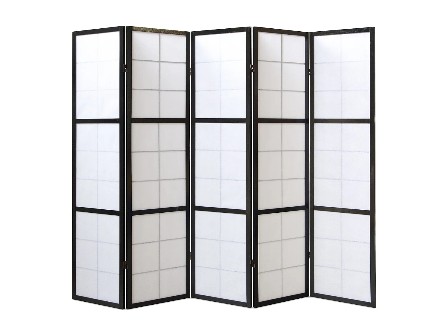 Biombo 175x220x2.2 cm negro Shoji