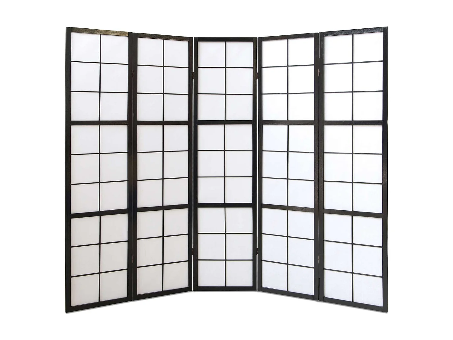 Biombo 175x220x2.2 cm negro Shoji