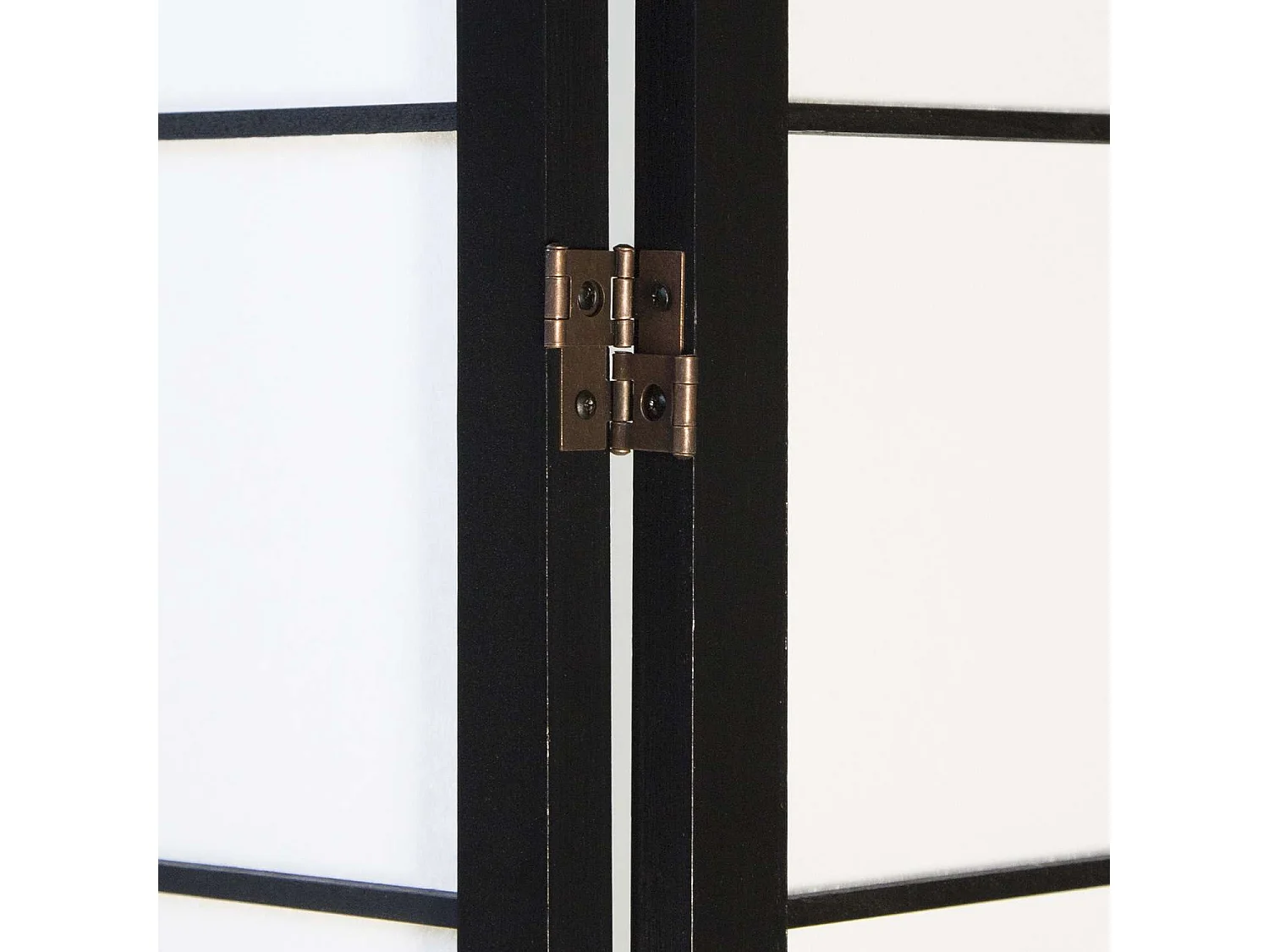 Biombo 175x220x2.2 cm negro Shoji