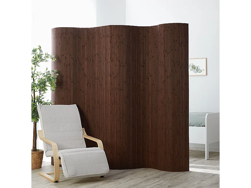 Divisor de ambiente 200x250 cm Bambu Castanho Escuro