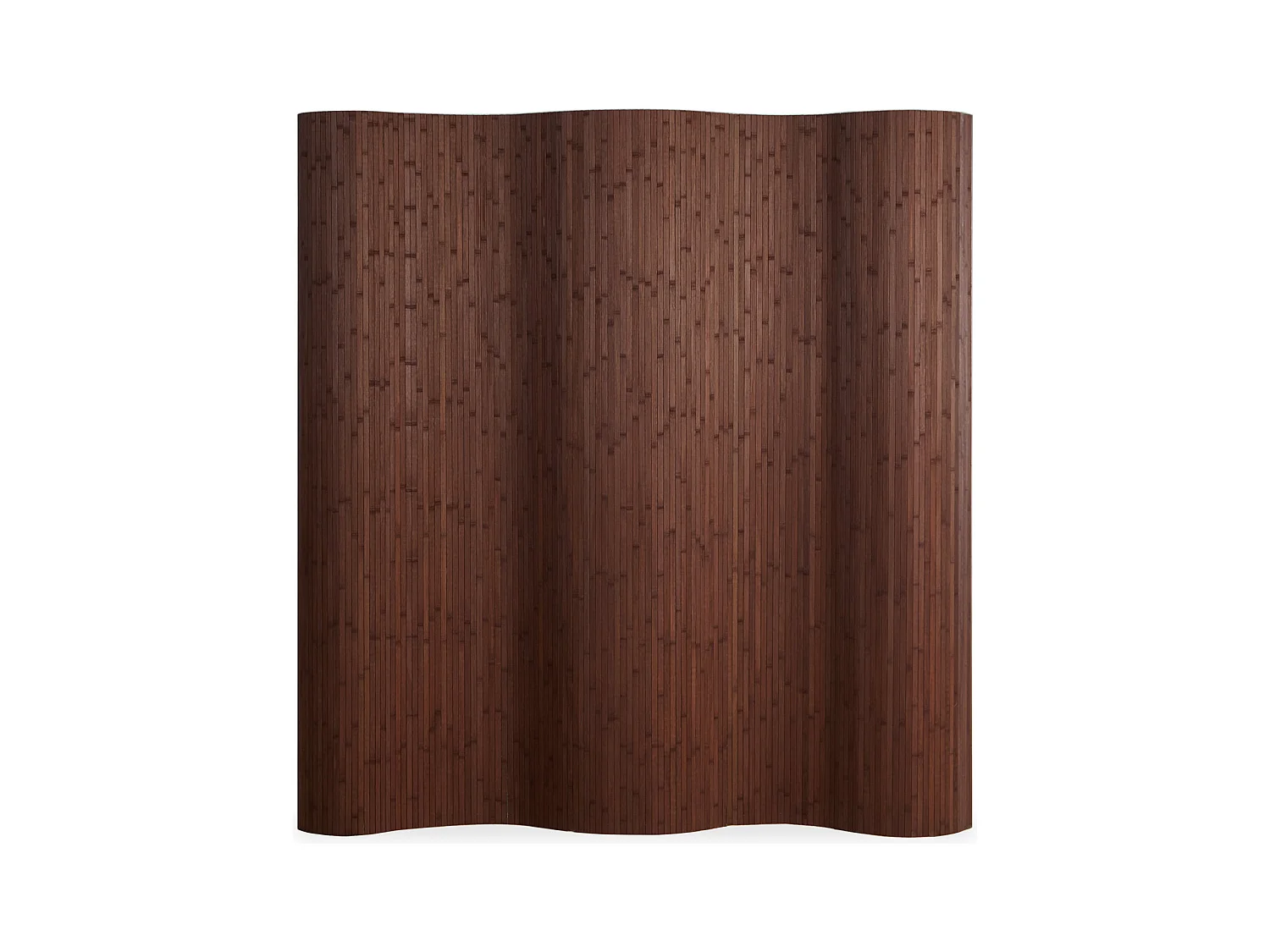 Paravent 200x250 cm Marron Foncé en Bambou