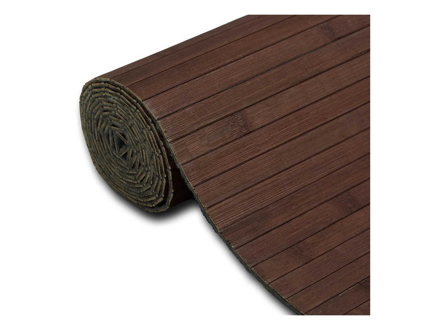 Paravent 200x250 cm Marron Foncé en Bambou