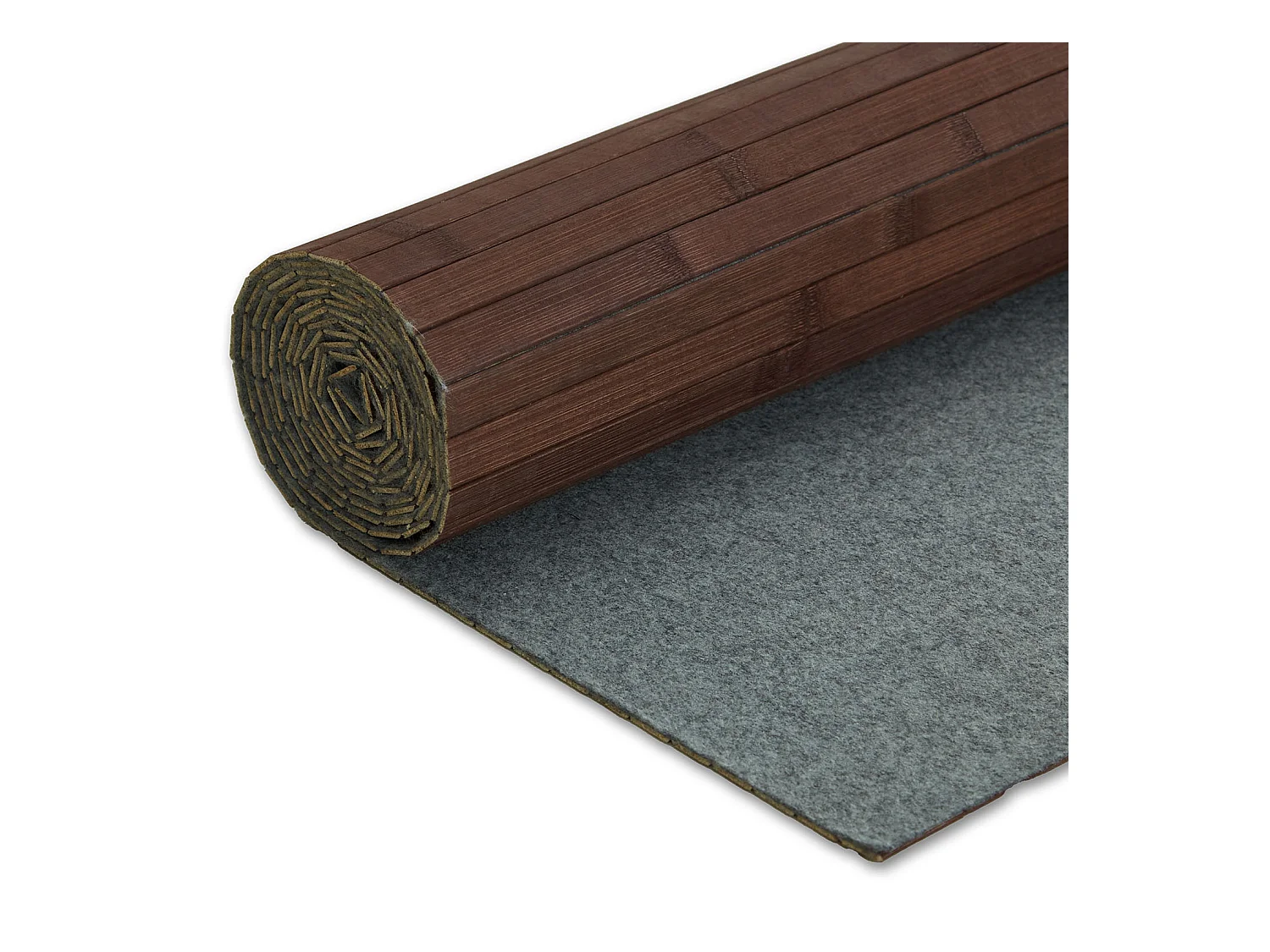 Paravent 200x250 cm Marron Foncé en Bambou