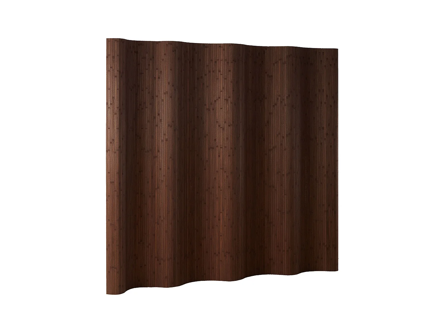 Paravent 200x250 cm Marron Foncé en Bambou