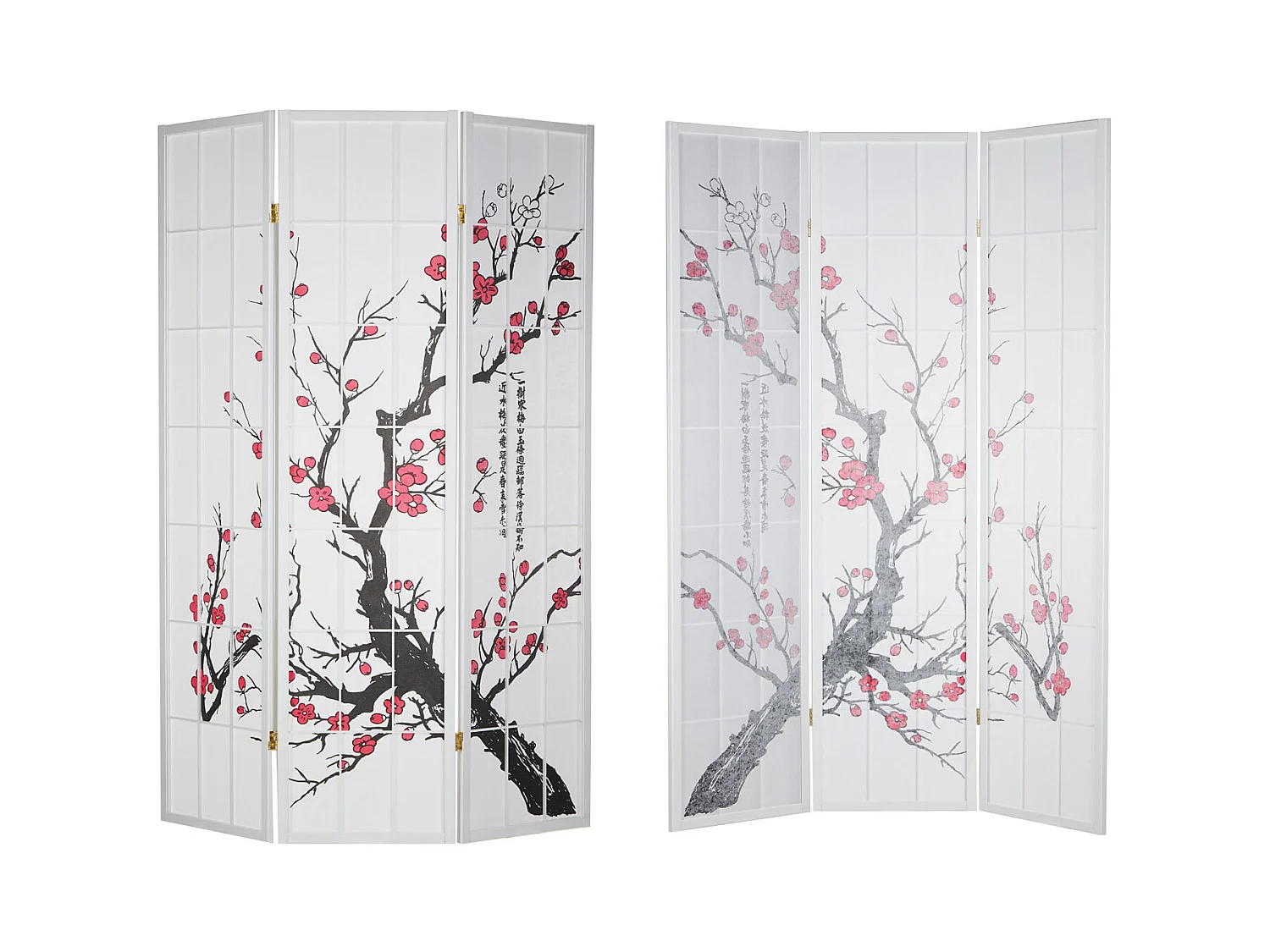 Paravent 179 cm Blanc