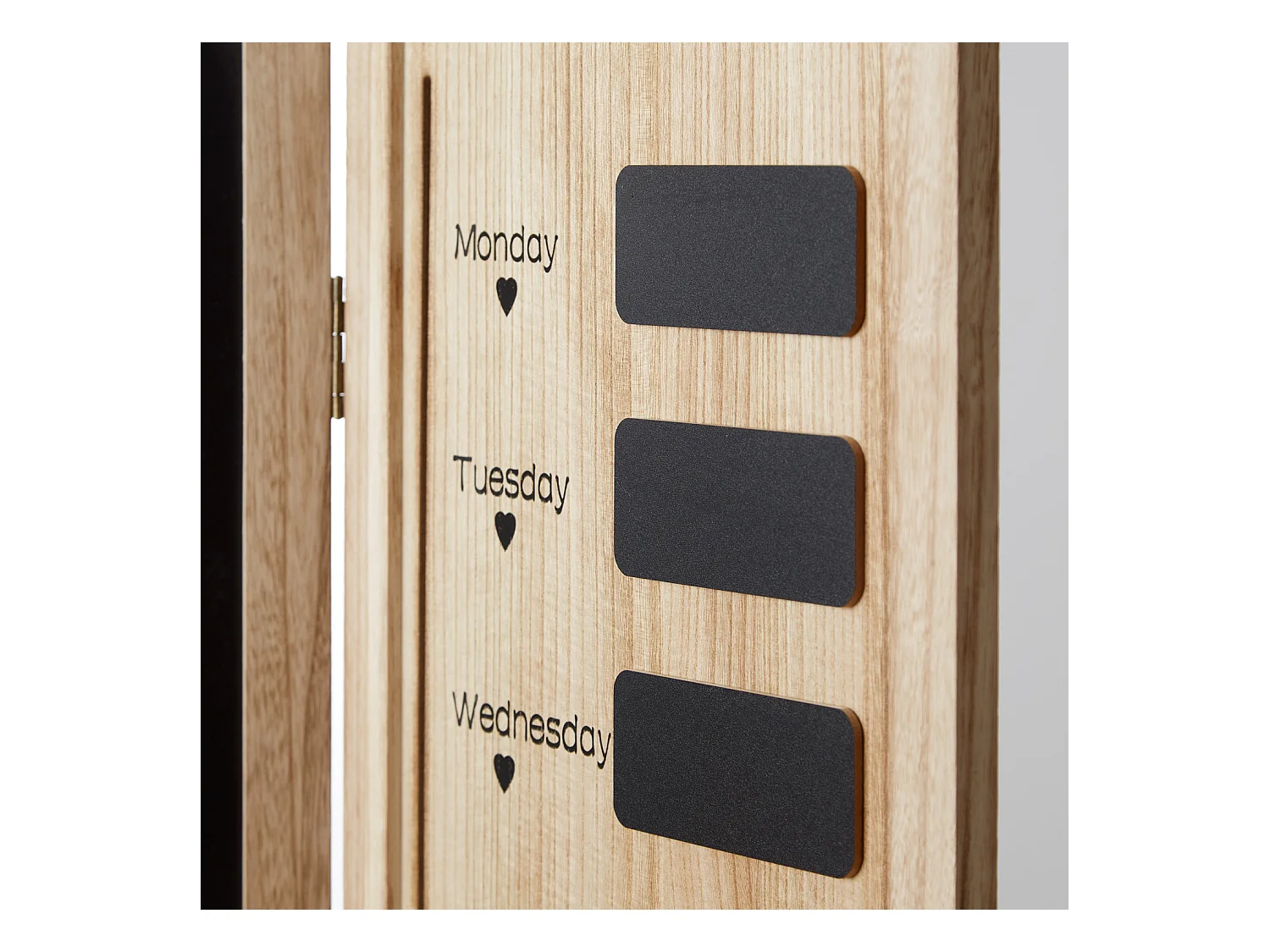 Paravent diviseur de pièce 170x120x2 cm en bois naturel