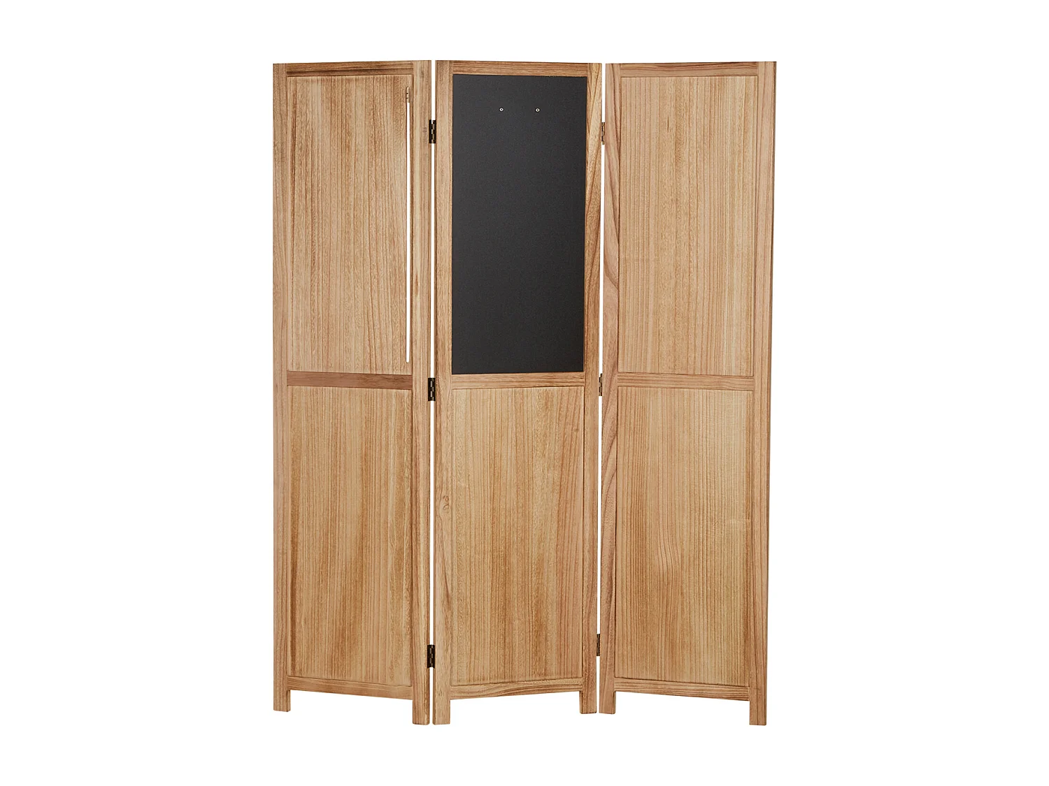 Separador de ambiente 170x120x2 cm biombo de madera natural