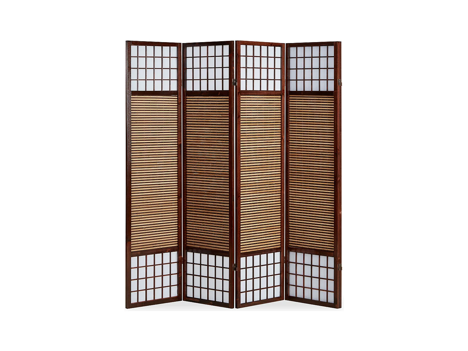 Paravent, Séparateur de pièce 175x176x2.2 cm Marron