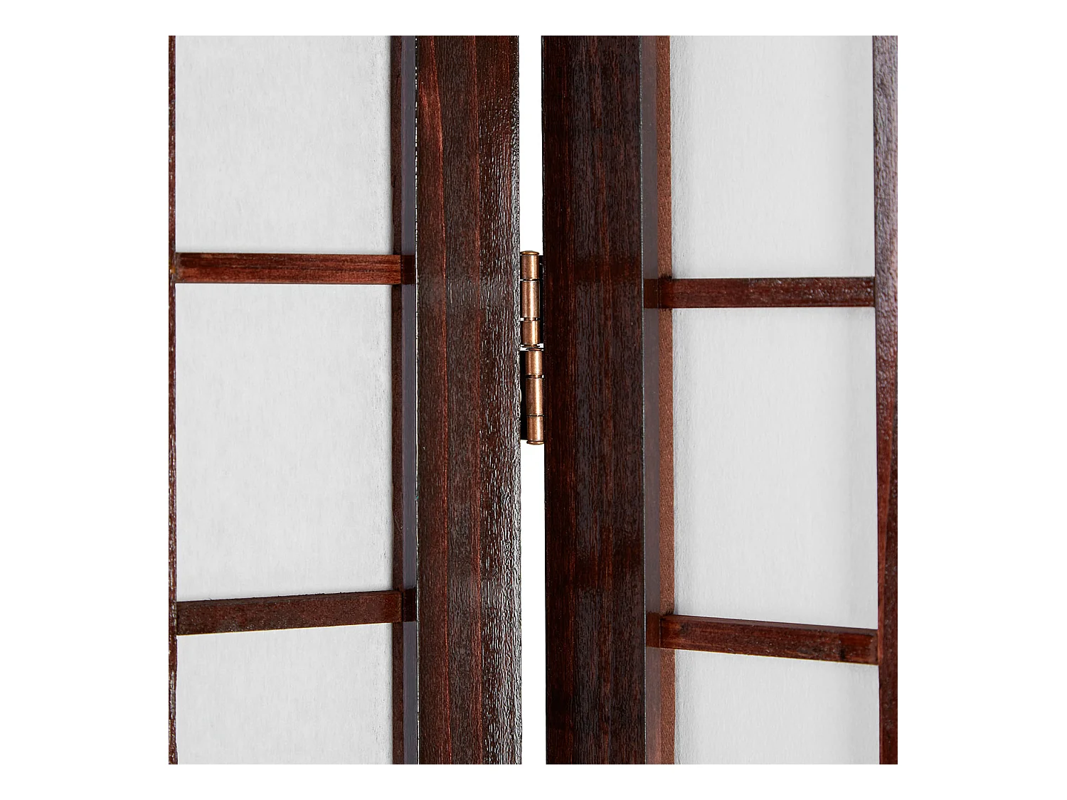 Paravent, Séparateur de pièce 175x176x2.2 cm Marron