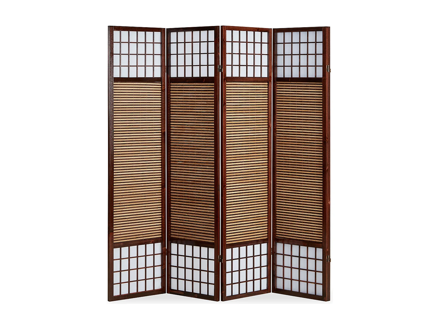 Separador de ambiente 175x176x2.2 cm Marrón Biombo