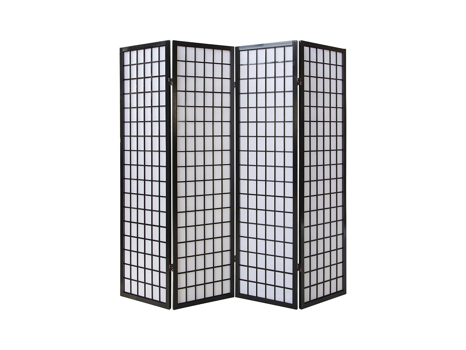 Paravent 175x176x2,2 cm Noir Shoji