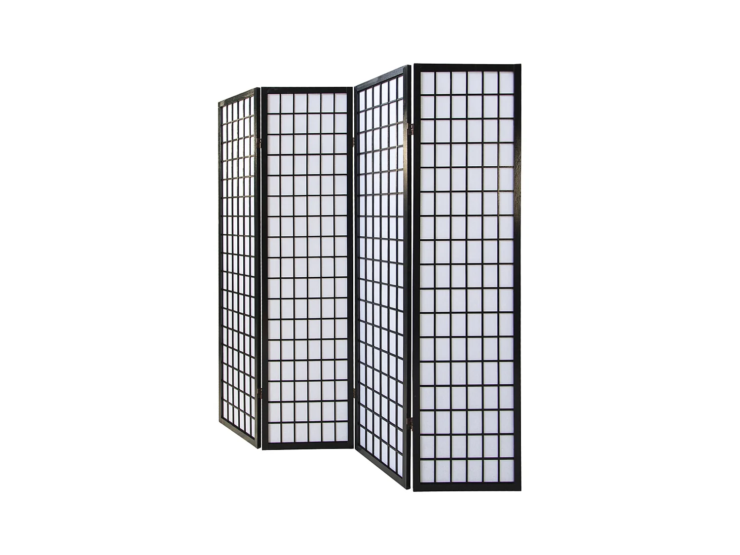 Paravent 175x176x2,2 cm Noir Shoji