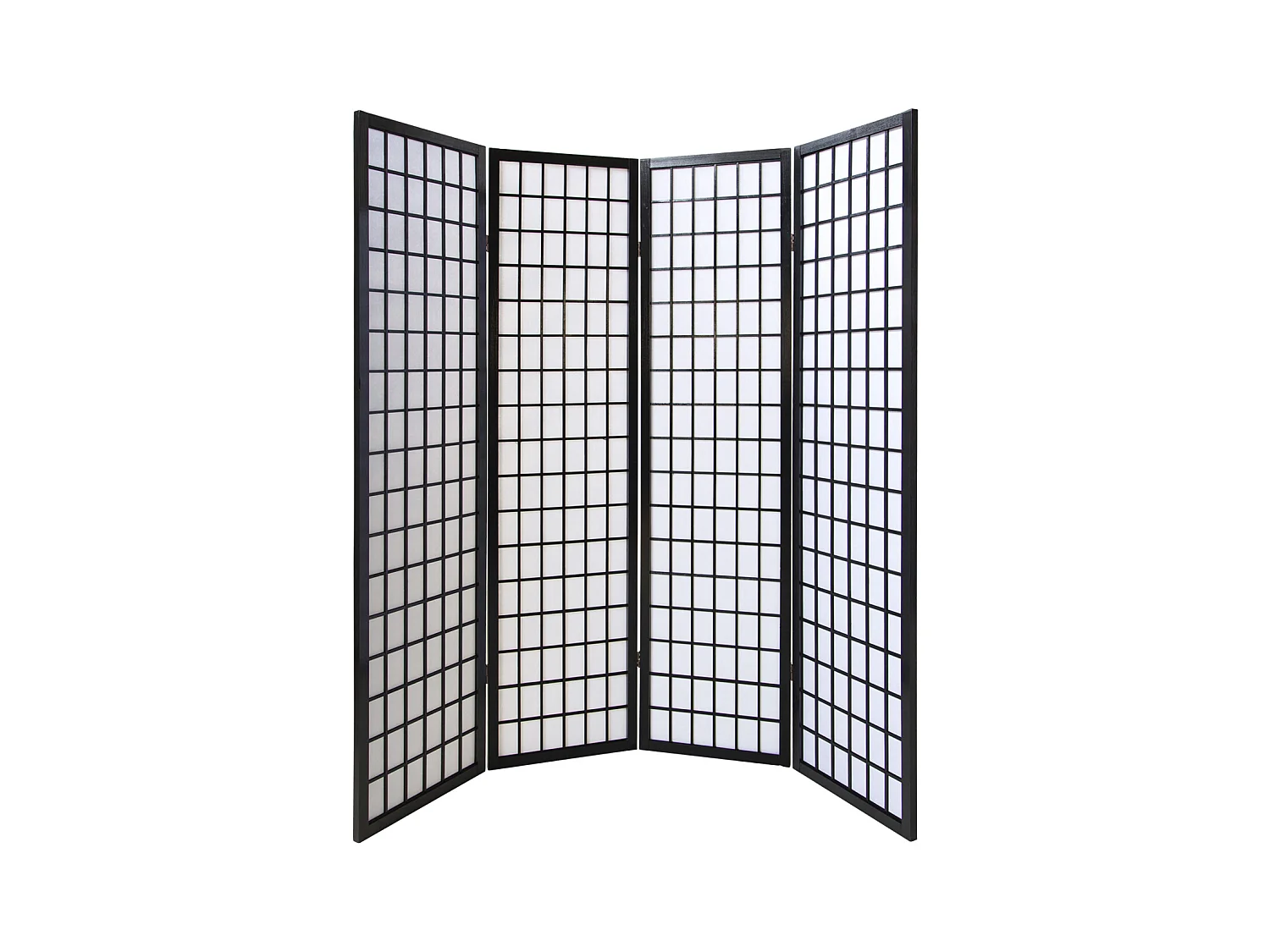 Paravent 175x176x2,2 cm Noir Shoji