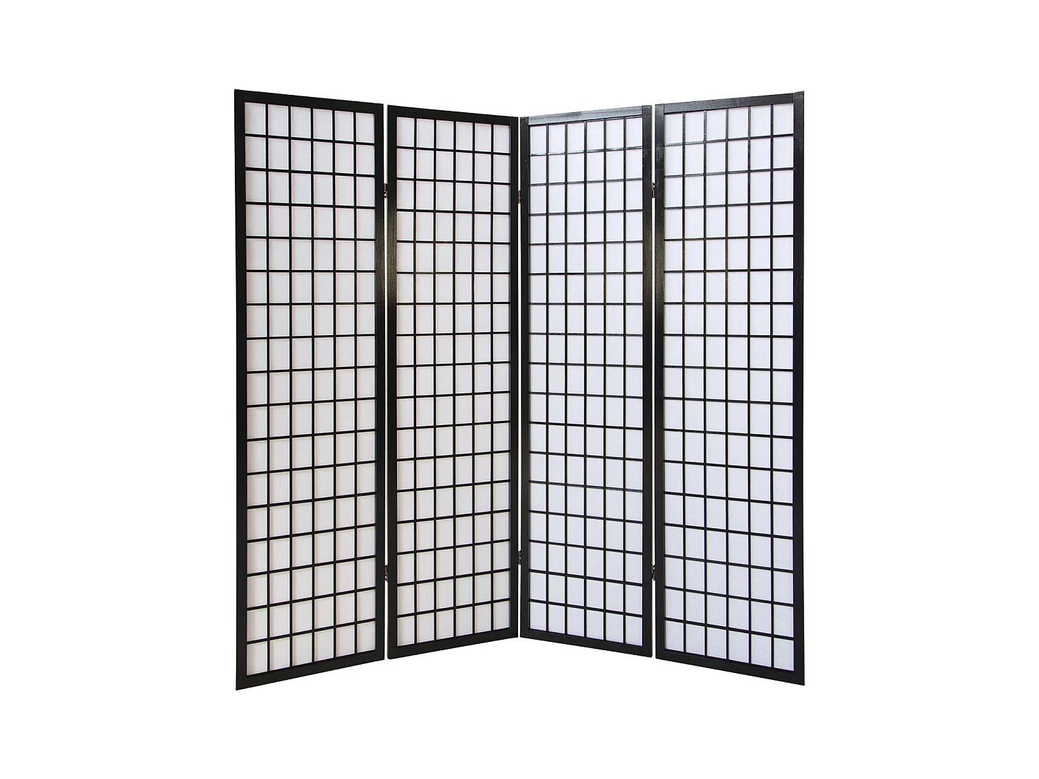 Paravent 175x176x2,2 cm Noir Shoji