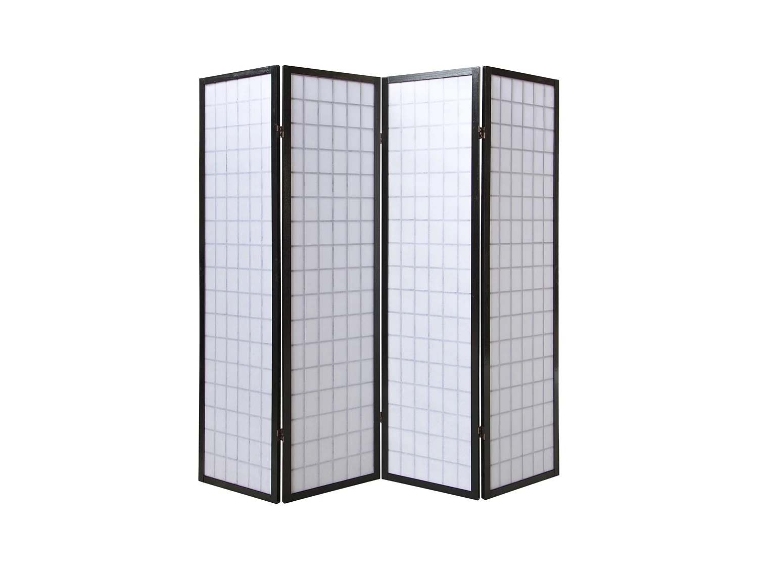 Paravent 175x176x2,2 cm Noir Shoji