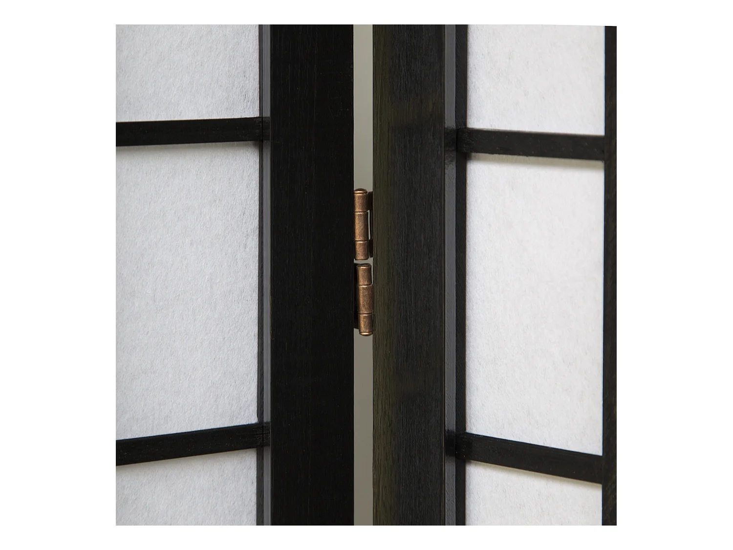 Paravent 175x176x2,2 cm Noir Shoji