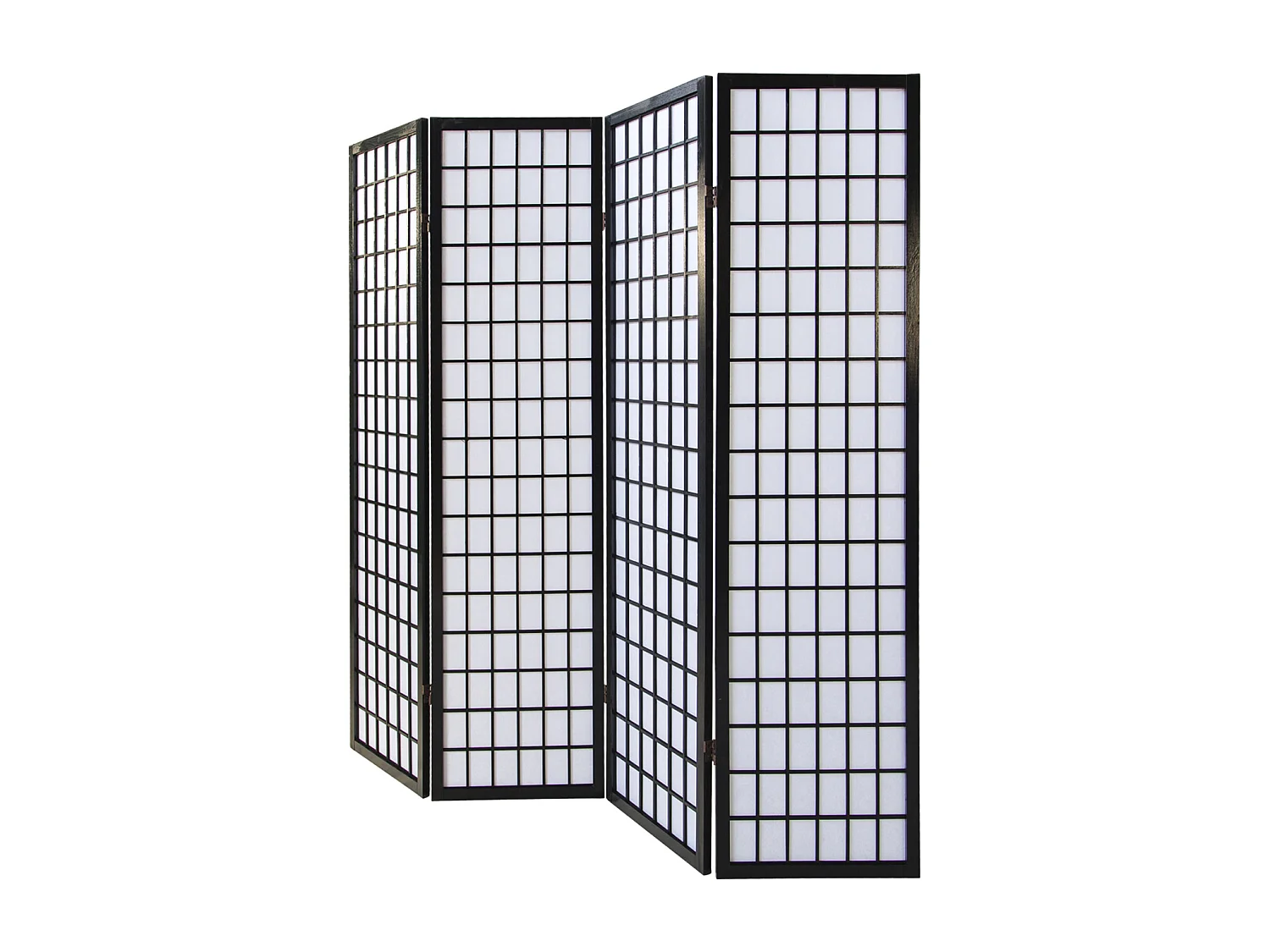 Parawan 175x176x2,2 cm Czarny Shoji