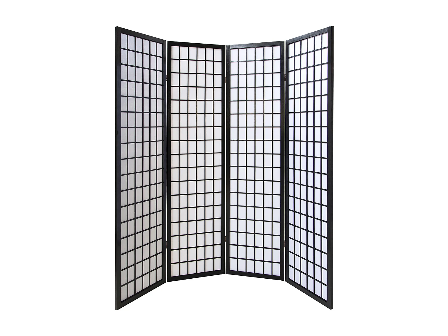 Parawan 175x176x2,2 cm Czarny Shoji