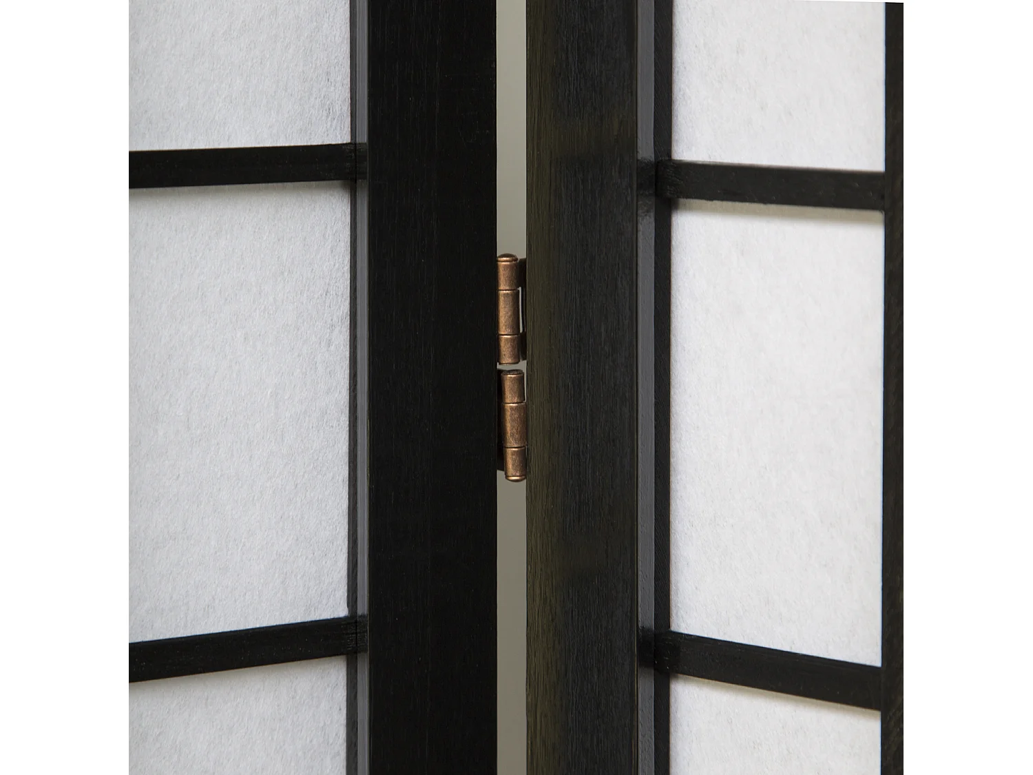 Parawan 175x176x2,2 cm Czarny Shoji