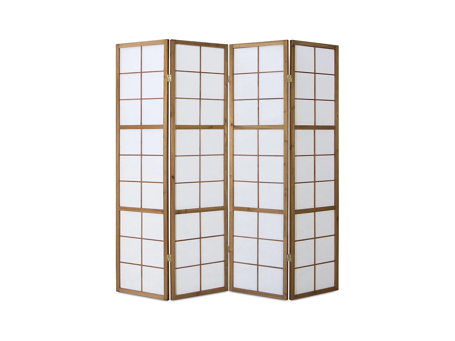 Paravent 176x2,2x175 cm marron Shoji