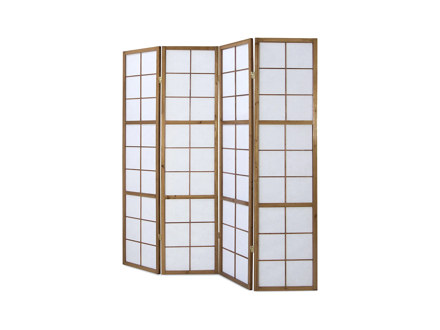 Paravent 176x2,2x175 cm marron Shoji